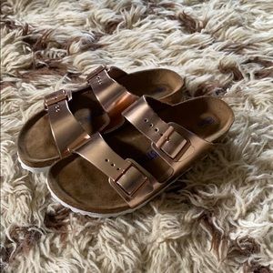 Rose gold Birkenstock’s